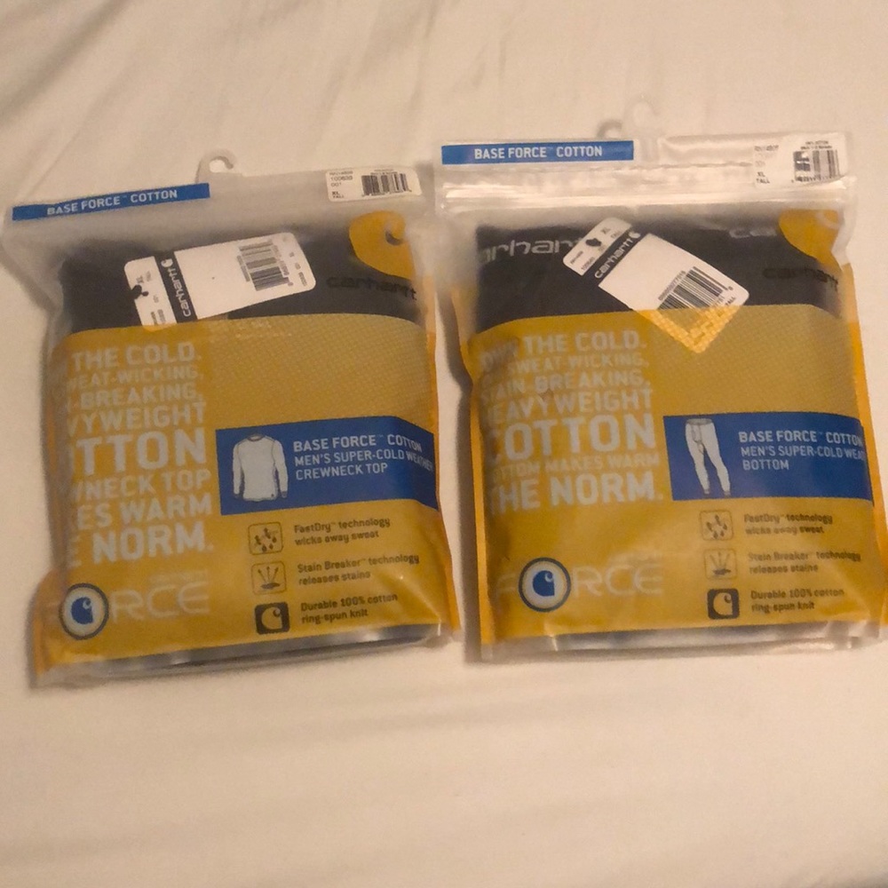 Carhartt super cold weather base layer set